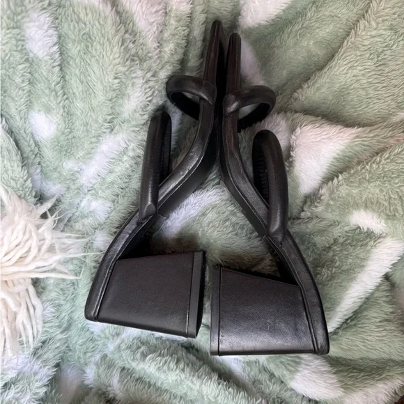 Free People Parker Double Strap Heels - Black - EU Size 37.5/ US Size 7 - Picture 10 of 13